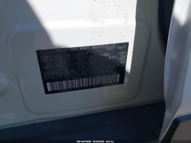 Subaru Outback 2.5i Premium 2017 4S4BSAFC2H3363447 Image 9