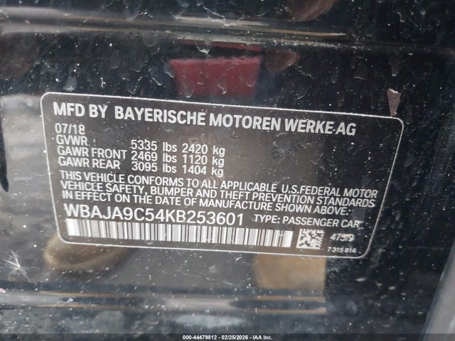 BMW 530e Iperformance 2019 WBAJA9C54KB253601 Image 9