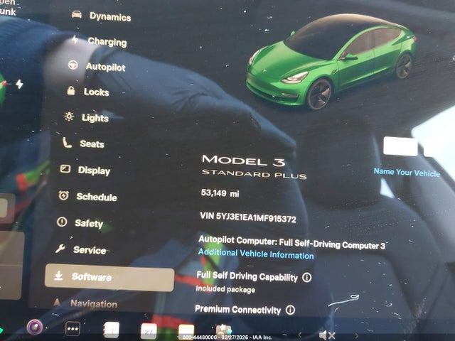 Продаж на аукціоні авто 2021 Tesla Model 3 Standard Range Plus Rear-wheel Drive, vin: 5YJ3E1EA1MF915372, номер лоту: 44480000