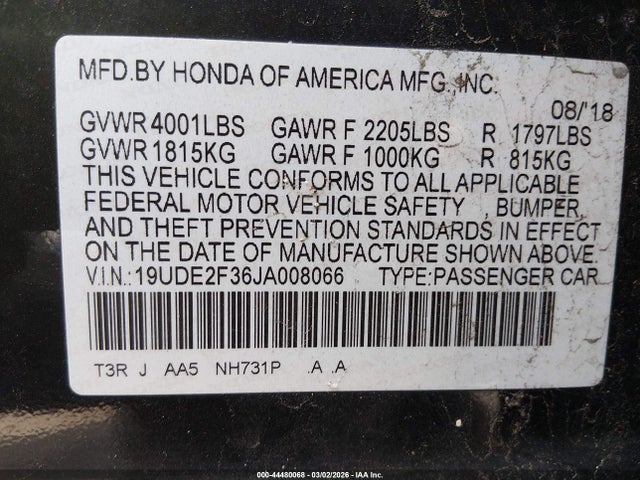 2018 ACURA ILX 19UDE2F36JA008066 Photo 8