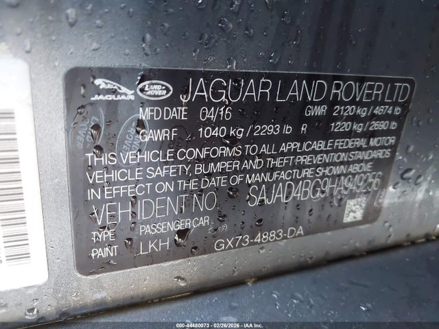 2017 JAGUAR XE SAJAD4BG9HA949256 Photo 8