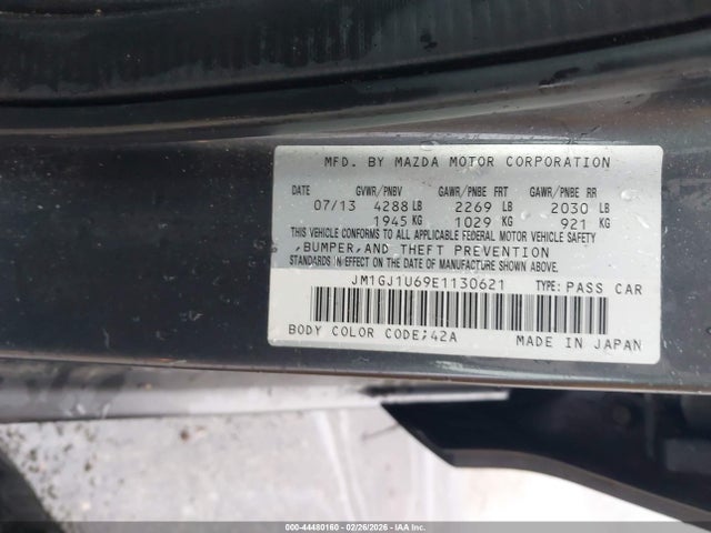 Aukcja sprzedaży 2014 Mazda Mazda6 I Sport, vin: JM1GJ1U69E1130621, numer aukcji: 44480160
