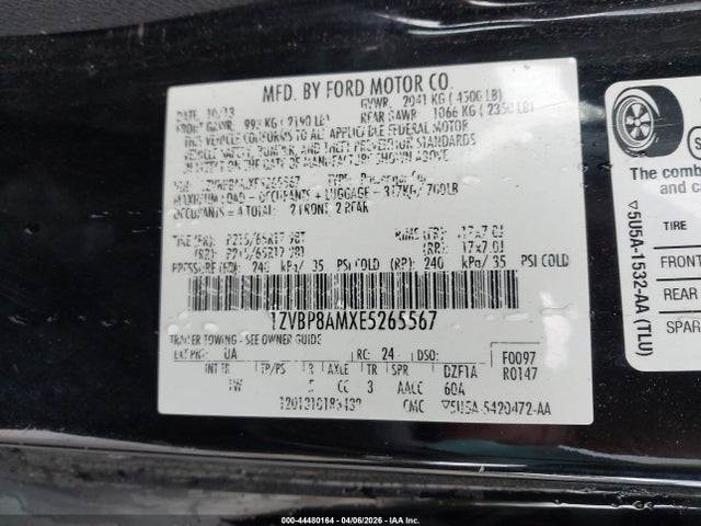 2014 FORD MUSTANG 1ZVBP8AMXE5265567 Photo 8