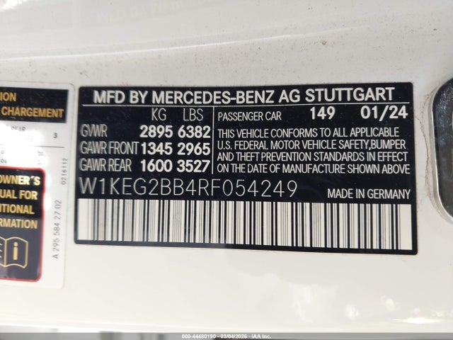 2024 MERCEDES-BENZ EQE 350+ W1KEG2BB4RF054249 Photo 8