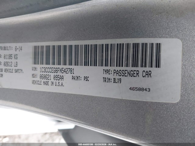 Aukcja sprzedaży 2015 Chrysler 200 C, vin: 1C3CCCEG6FN542781, numer aukcji: 44480199