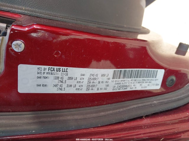 2C4RDGBG0HR629516 Dodge Grand Caravan Se Plus
