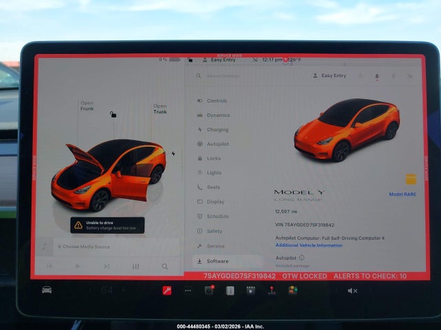 2025 TESLA MODEL Y 7SAYGDED7SF319842 Photo 6