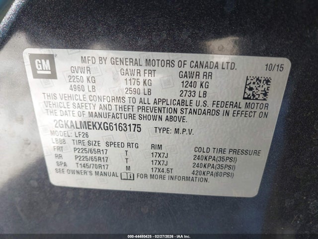 2GKALMEKXG6163175 GMC Terrain Sle-1