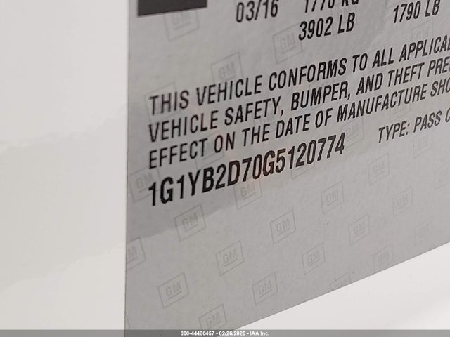 2016 CHEVROLET CORVETTE 1G1YB2D70G5120774 Photo 8