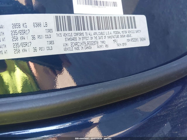 Aukcja sprzedaży 2018 Chrysler Pacifica Hybrid Touring Plus, vin: 2C4RC1H79JR332970, numer aukcji: 44480541