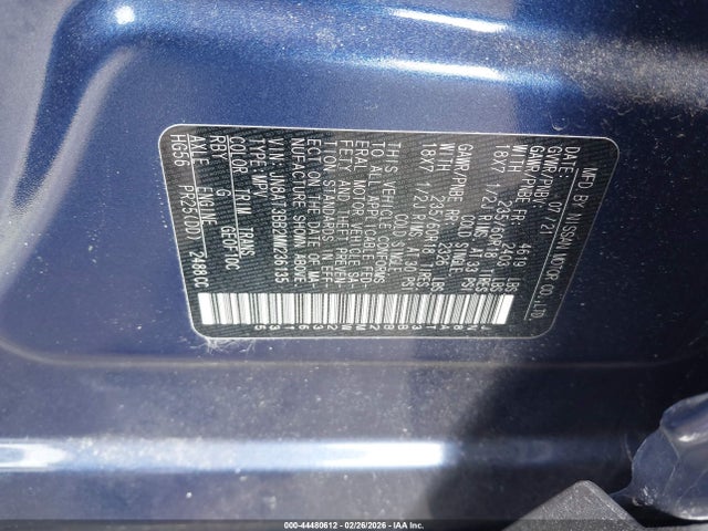 Nissan Rogue Sv Intelligent Awd 2021 JN8AT3BB2MW236135 Image 9