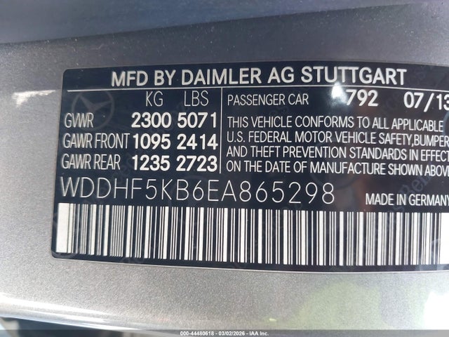 Mercedes-Benz E 350 2014 WDDHF5KB6EA865298 Image 9
