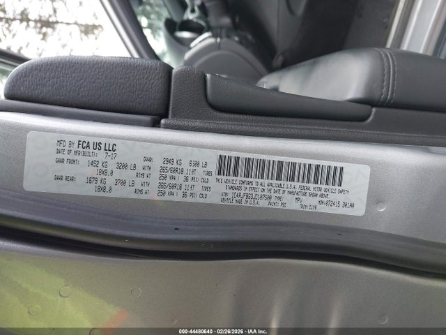 1C4RJFBG3JC107500 Jeep Grand Cherokee Limited 4x4