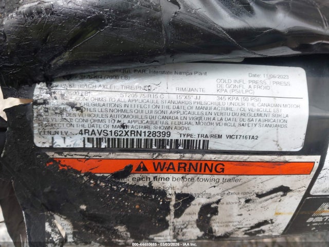 Interstate West Utility 2024 4RAVS162XRN128399 Image 9