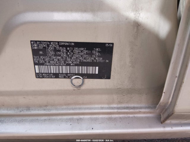 2006 TOYOTA RAV4 JTMBD33V766018054 Photo 8