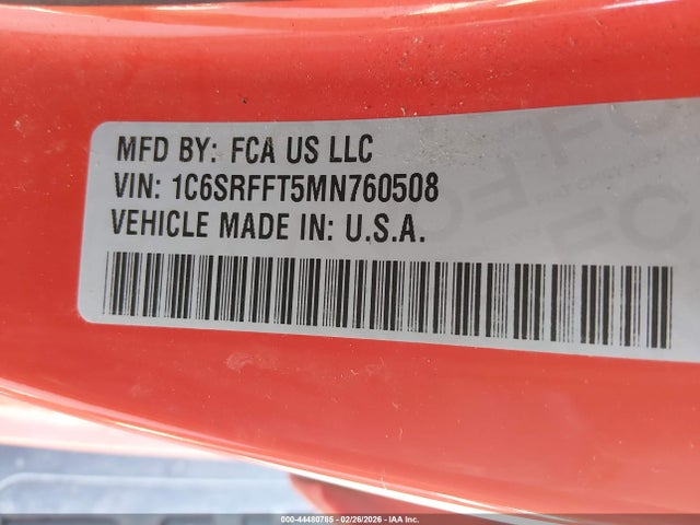 2021 RAM 1500 1C6SRFFT5MN760508 Photo 8