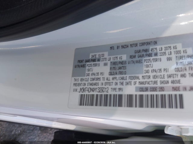 Aukcja sprzedaży 2021 Mazda Cx-5 Grand Touring, vin: JM3KFADM4M1329012, numer aukcji: 44480957