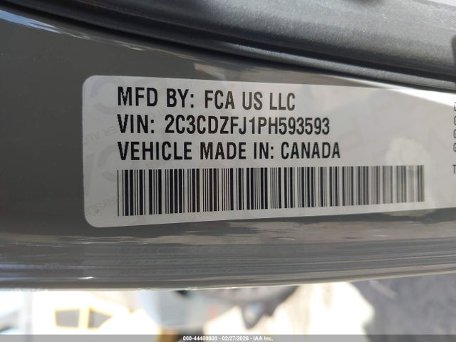 2023 DODGE CHALLENGER 2C3CDZFJ1PH593593 Photo 8