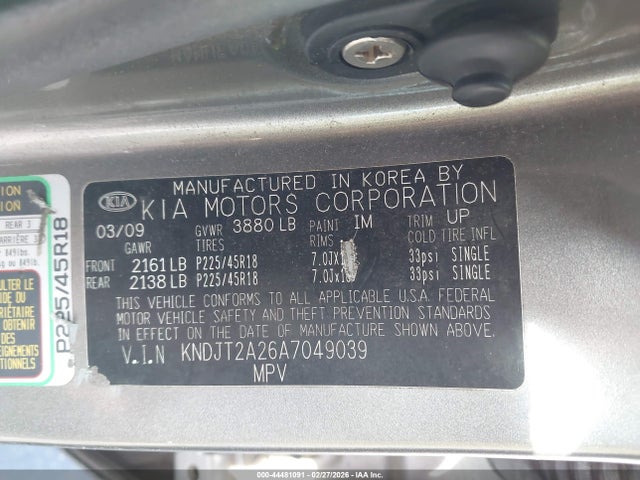 2010 KIA SOUL KNDJT2A26A7049039 Photo 8