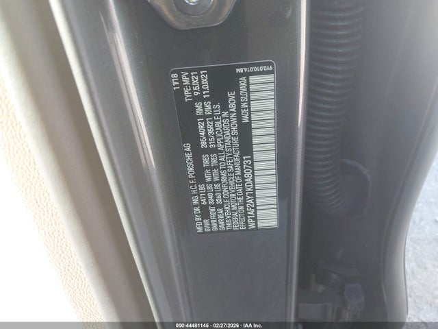 2019 PORSCHE CAYENNE WP1AF2AY1KDA80731 Photo 8