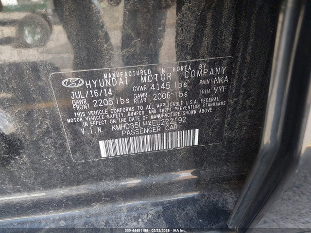 KMHD35LHXEU222192 Hyundai ELANTRA GT