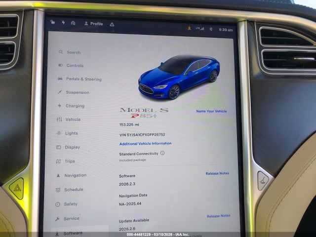 2013 TESLA MODEL S 5YJSA1CPXDFP26752 Photo 6