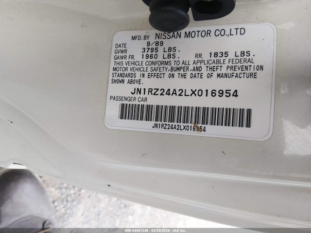 1990 NISSAN 300ZX JN1RZ24A2LX016954 Photo 8