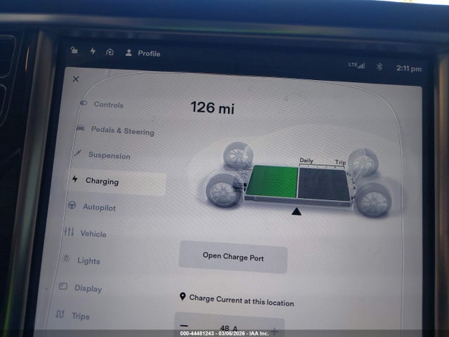 44481243 :رقم المزاد ، 5YJSA1E22GF150631 vin ، 2016 Tesla Model S 60d/70d/75d/85d/90d مزاد بيع