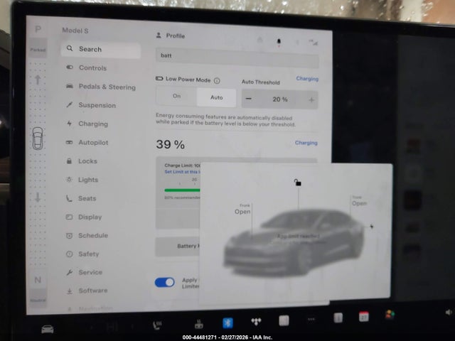 2021 Tesla Model S Long Range Dual Motor All-wheel Drive მანქანა იყიდება აუქციონზე, vin: 5YJSA1E54MF428838, აუქციონის ნომერი: 44481271