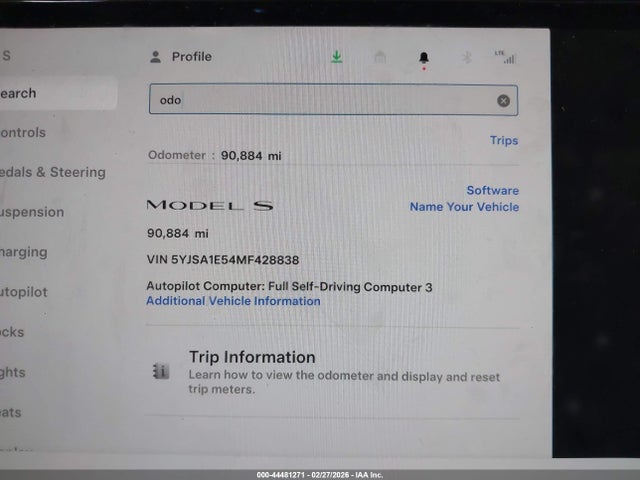 2021 TESLA MODEL S 5YJSA1E54MF428838 Photo 6