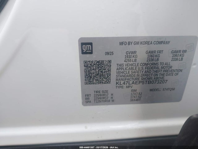 Продаж на аукціоні авто 2026 Buick Envista Preferred Fwd, vin: KL47LAEP5TB073207, номер лоту: 44481387