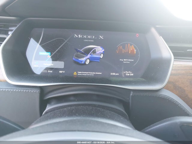 2019 Tesla Model X 100d/75d/long Range მანქანა იყიდება აუქციონზე, vin: 5YJXCAE2XKF195227, აუქციონის ნომერი: 44481437