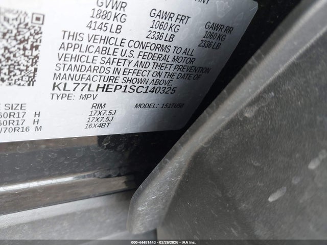 2025 CHEVROLET TRAX KL77LHEP1SC140325 Photo 8