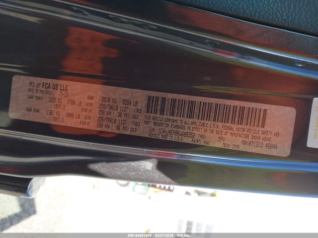 1C4HJXEN9KW688352 Jeep Wrangler Unlimited Sahara 4x4