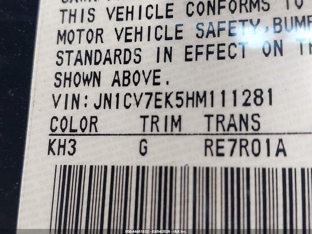 2017 INFINITI Q60 JN1CV7EK5HM111281 Photo 8