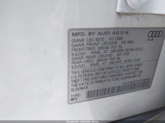 2017 AUDI Q7 WA1VAAF75HD008445 Photo 8