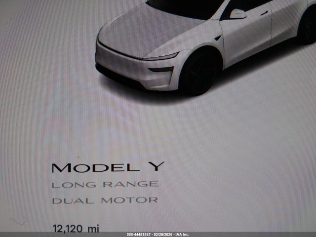 Продажа на аукционе авто 2026 Tesla Model Y, vin: 7SAYGDEE3TA401686, номер лота: 44481587