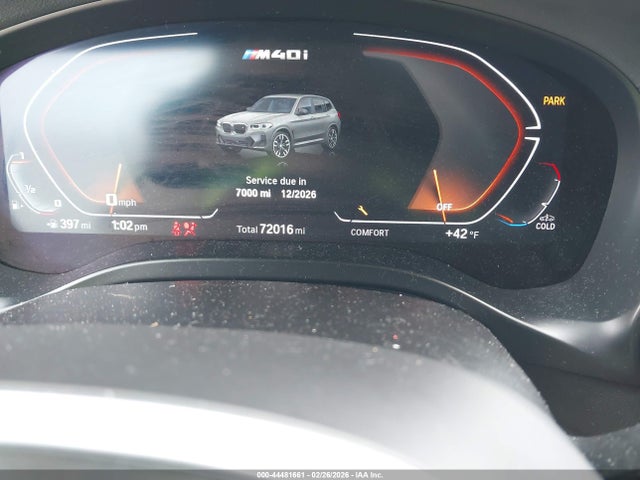 44481661 :رقم المزاد ، 5UX83DP00N9L00050 vin ، 2022 Bmw X3 M40i مزاد بيع