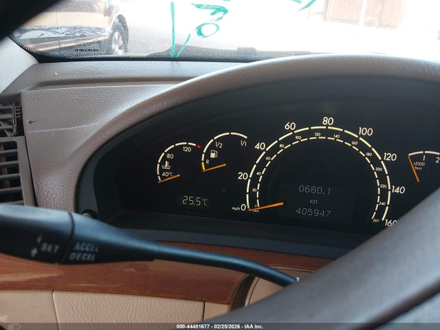 44481677 :رقم المزاد ، WDBNG70J7YA098595 vin ، 2000 Mercedes-benz S 430 مزاد بيع