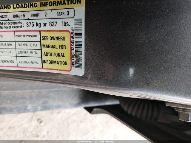 2013 FORD FOCUS 1FADP3F22DL141945 Photo 8