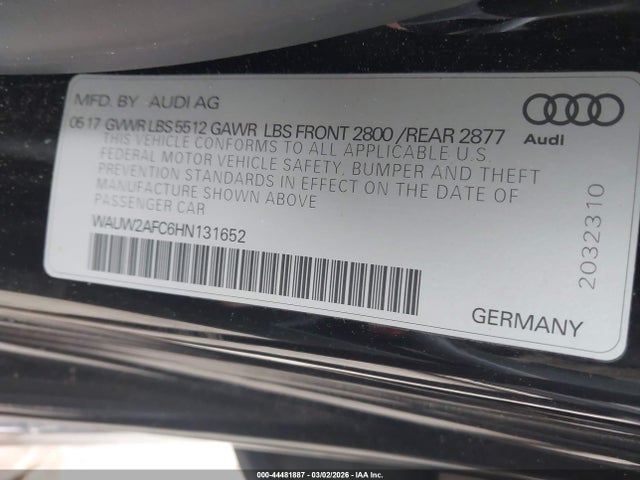 2017 AUDI A7 WAUW2AFC6HN131652 Photo 8