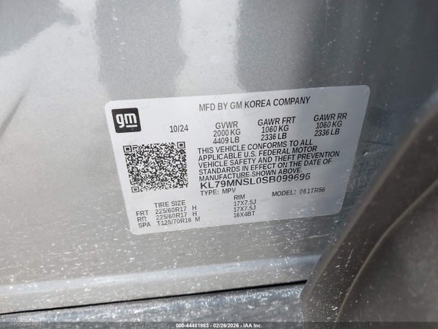 2025 CHEVROLET TRAILBLAZER KL79MNSL0SB099696 Photo 8