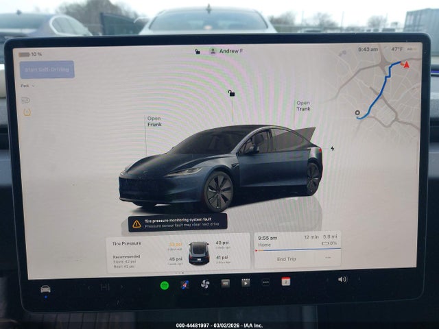 2025 Tesla Model 3 Long Range All-wheel Drive მანქანა იყიდება აუქციონზე, vin: 5YJ3E1EBXSF898142, აუქციონის ნომერი: 44481997