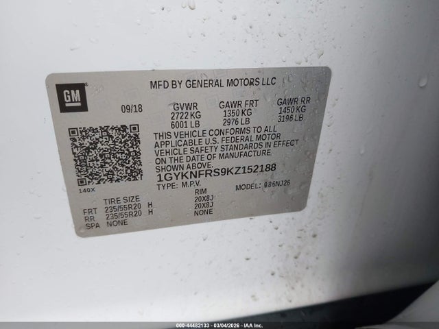 2019 CADILLAC XT5 1GYKNFRS9KZ152188 Photo 8