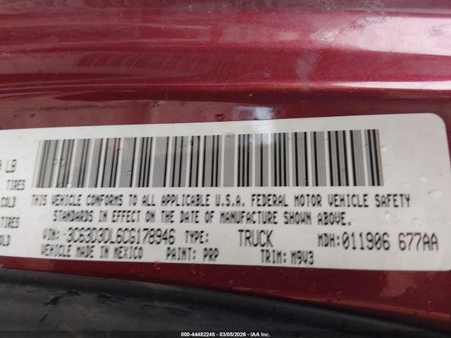 2012 Ram 3500 Slt მანქანა იყიდება აუქციონზე, vin: 3C63D3DL6CG178946, აუქციონის ნომერი: 44482248