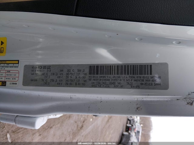 2020 JEEP GLADIATOR 1C6HJTAG2LL109499 Photo 8