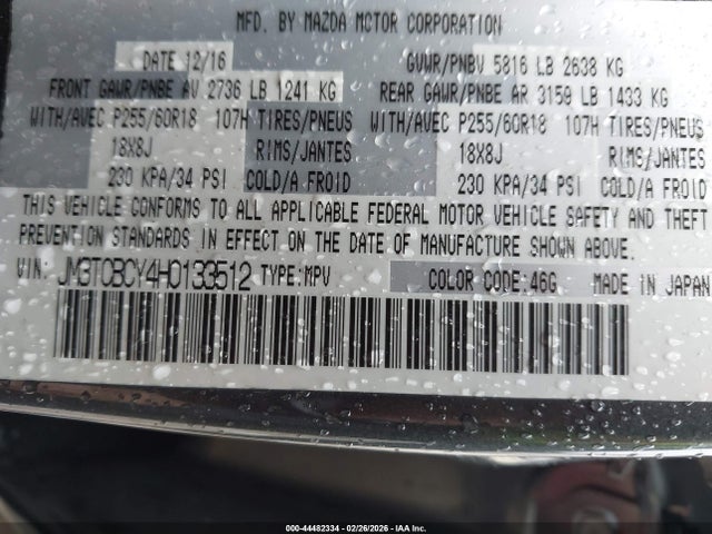 2017 MAZDA CX-9 JM3TCBCY4H0133512 Photo 8