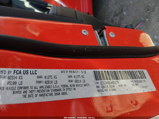 2018 Dodge Charger Sxt Plus Rwd მანქანა იყიდება აუქციონზე, vin: 2C3CDXHG5JH253179, აუქციონის ნომერი: 44482401