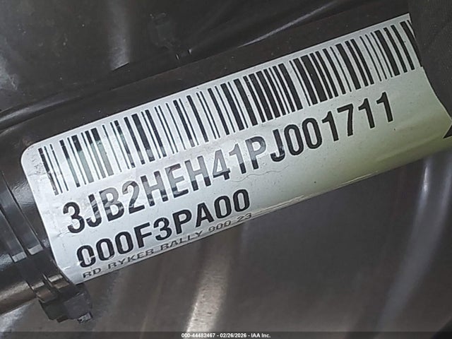 2023 CAN-AM RYKER 3JB2HEH41PJ001711 Photo 9