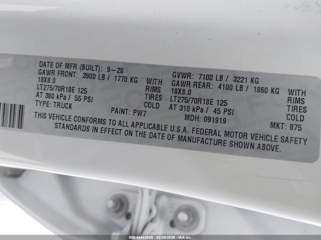 Продажа на аукционе авто 2021 Ram 1500 Rebel  4x4 5'7 Box, vin: 1C6SRFLT9MN529194, номер лота: 44482589